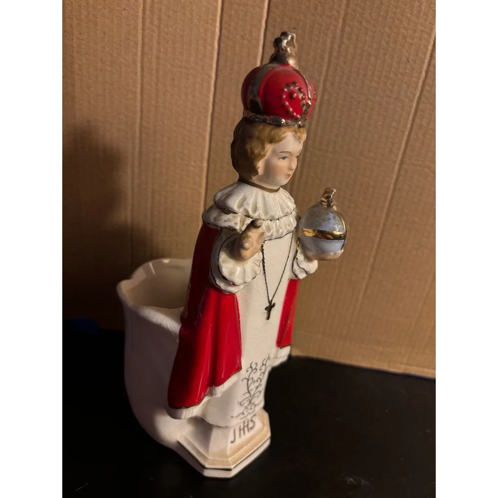 Vintage Ceramic Infant Of Prague Planter 8